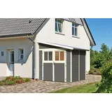 Karibu Classic Gartenhaus Bomlitz 2 2,38 x 1,81 m Terragrau