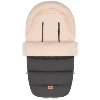 fillikid Winterfußsack Atlas Teddy Exklusiv in Grau | Gr.: onesize
