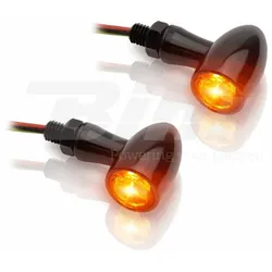 V PARTS Blinker LED V-PARTS 12V alu schwarz, schwarz