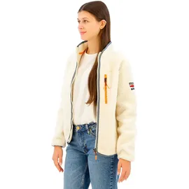 Superdry Damen Outdoor Sherpa-Fleecejacke Ecru 36 - 36