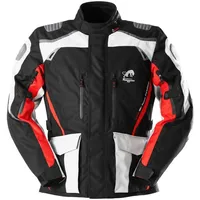 Furygan Apalaches Textiljacke, wasserdicht - Schwarz/Hellgrau/Rot - M