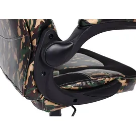 Mendler HWC-K13 Gaming-Stuhl Camouflage-schwarz