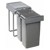 EKOTECH Abfallsorter MEGA 2x 26 l Grau