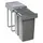 EKOTECH Abfallsorter MEGA 2x 26 l Grau