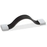 SO-Tech Möbelgriff RUBEN BA 128 mm Leder Dunkelbraun