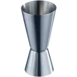 Westmark Kleiner Messbecher/Barmaß, Jigger für Cocktails, 2 Maßeinheiten: 2/4 cl, Rostfreier Edelstahl, Silber, 62772260