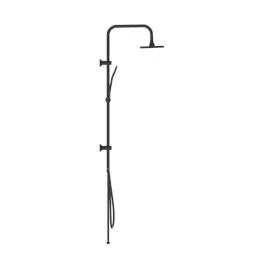 Schütte EASY ENERGY Überkopfbrause-Set, schwarz, matt