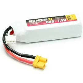 Red Power Modellbau-Akkupack (LiPo) 7.4V 650 mAh 25 C Softcase XT30