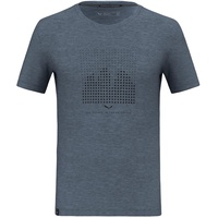 Salewa Eagle Dotted Mountain Merino T-Shirt Men, Java Blue,