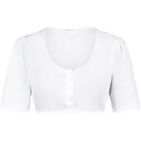 NINA VON C. Dirndlbluse Keulenärmel weiß 34