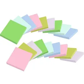 Post-it Post-it® Super Sticky Recycling Notes Haftnotizen extrastark farbsortiert, 18 Blöcke