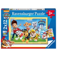 Ravensburger Puzzle 80533 - Paw Patrol Super Spürnasen, 2x 12 Teile Kinderpuzzle, für Paw Patrol Fans ab 3 Jahren, Paw Patrol Spielzeug, Paw Patrol Geschenke