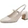 TAMARIS Damen Sling Pump mit Blockabsatz, beige, 41 EU
