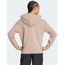adidas Designed 4 Training Damen Zip-Hoodie (Beige S