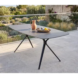 Outdoor Edge BARI Gartentisch 180 x 90 x 75 cm Grau/Anthrazit