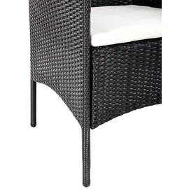 vidaXL Gartenset 4-tlg. schwarz