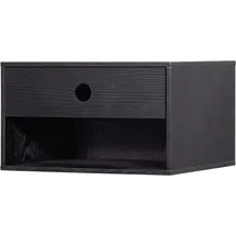 Woood Hängenachtschrank Nancy 30 x 30 x 20 cm Schwarz