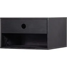 Woood Hängenachtschrank Nancy 30 x 30 x 20 cm Schwarz