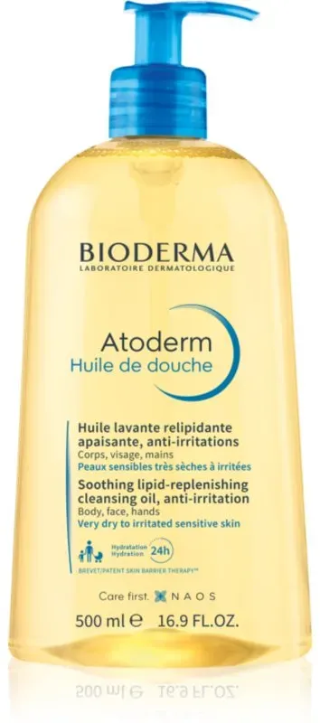 Bioderma Atoderm Shower Oil besonders nährendes und beruhigendes Duschöl für trockene und gereitzte Haut 500 ml