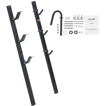 Vevor Rasentrimmer-Halterung Unkrautfresser Gestell Vertikal Max. Ladekapazität 30 kg (3 Steckplätze) / 10 kg (1 Steckplatz) Rasentrimmer Trimmerständer für Ihre Garten-, Landschaftsbaubedürfnisse