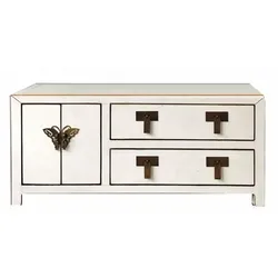 OPIUM OUTLET Möbel TV-Kommode Schrank Sideboard TV273-Elfenbein beige asiatisch chinesisch orientalisch
