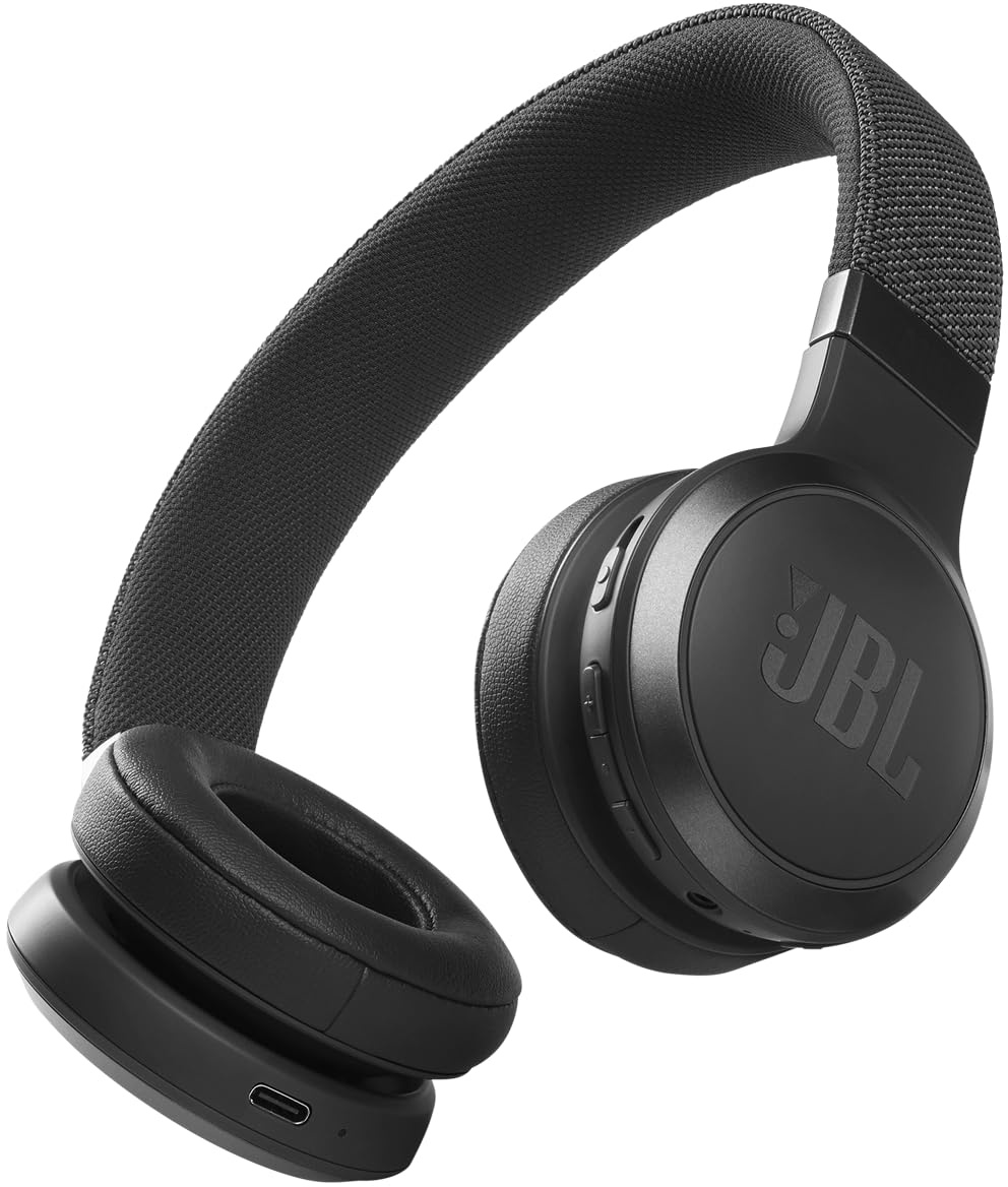 JBL Live 460NC kabelloser On-Ear Bluetooth-Kopfhörer in Schwarz – Mit Noise-Cancelling und Sprachassistent – Für bis zu 50 Stunden Musikgenuss