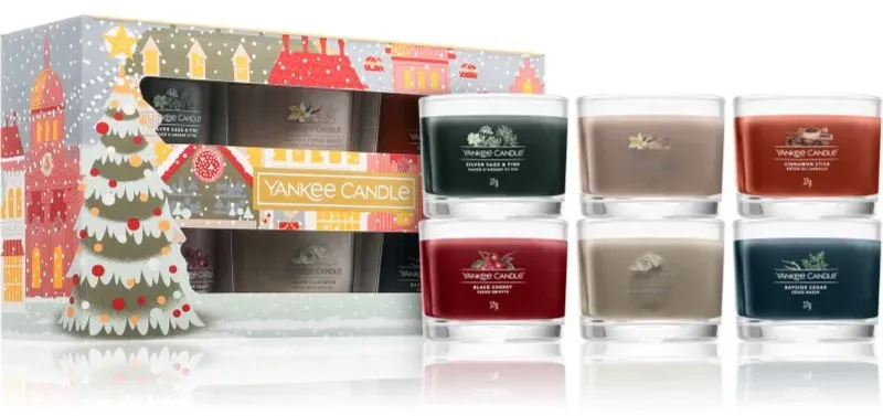 Yankee Candle Christmas Collection 6 Votive Candles Geschenkset II.