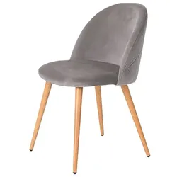 ITALIAN DESIGN Gina italienischer Designstuhl grau 58x48x78 cm