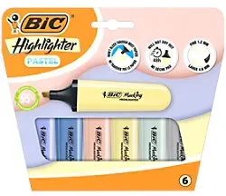BIC Textmarker Gemischt Mittelere Keilspitze 1,2 mm 6 Stück