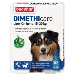Beaphar Dimethicare Line-On (15 tot 30 kg) hond  6 pipetten