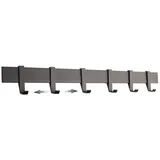 Designfabrik Hamburg Garderobenhaken Modern 58 x 7 x 5 cm Schwarz