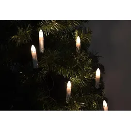 Nipach GmbH 30er LED Lichterkette Weihnachtsbaumbeleuchtung für Innen Christbaumkerzen XMAS