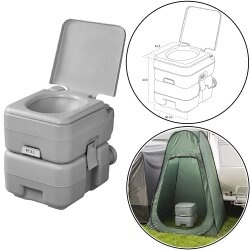 Campingtoilette 20L Camping Campingklo mobile Klo Toilette Trockentoilette H42cm