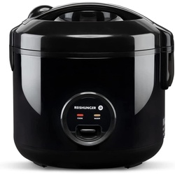 Reishunger Reiskocher – Reiskocher, 500 W, Mit Dampfgarfunktion & Warmhaltefunktion schwarz