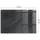 Tulup Glasplatte Rechteck 120 x 80 x 0,4 cm Schwarz