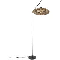 QAZQA Orientalische Stehlampe schwarzer Bambus - Ostrava