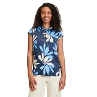 Betty & Co Schlupfbluse kurzarm in Dunkelblau/Blau | Gr.: