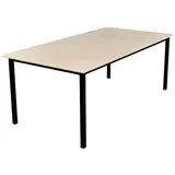 MAGNA Atelier Esstisch SAPPORO aus ECHTEM MARMOR, Küchentisch, Naturstein, Dining Table, nachhaltig, 200x100x75cm beige 160 cm x 75 cm