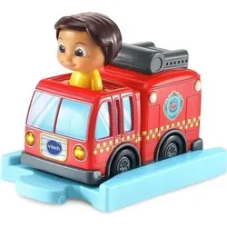 VTECH 80-561304 Tut Tut Baby Flitzer - CoComelon Ninas Feuerwehrauto inkl. Schiene