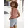 VIVANCE Strandtop Beige/Rot 36