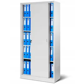 Jan Nowak KUBA Aktenschrank 185 x 90 x 40 cm Grau