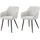 xonox.home Stuhl Lea Webstoff creme 2er Set