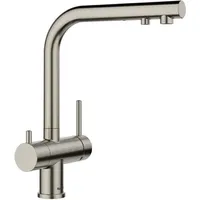 Fontas s ii - Spültischarmatur mit herausziehbarer Brause und Filterfunktion, platin 527715 - Blanco
