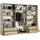 masseno Schwebetürenschrank VARO 250 x 205 x 60 cm Braun