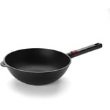 WOLL Eco Logic QXR Wok- und Rührpfanne und Rührpfanne - Induktiv -, Ø 28 cm, 10 cm hoch, mit abnehmbaren Stiel - Geeignet für alle Herdarten, PFAS-frei, Aluguss, backofenfest, schwarz