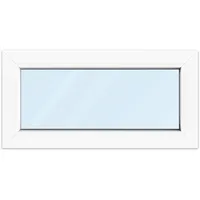 Kellerfenster 80x40 cm, PVC, Ideal 4000, Weiß, 800 x 400 mm, festverglast, individuell konfigurieren