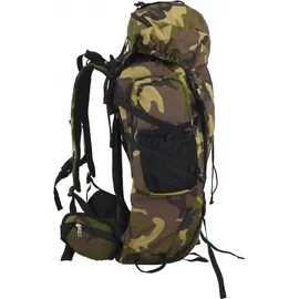 vidaXL Wanderrucksack Grün Tarnfarben 60 L Oxford-Gewebe - Grün