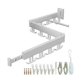 Relaxdays Wandtrockner 1,27 m weiß