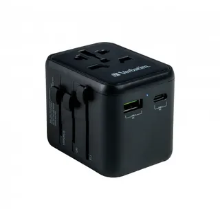 VERBATIM Universal Reiseadapter UTA-02 PD20W - QC / 1xUSB / 1xType-C