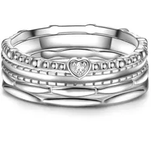 Glanzstücke München Ring Herz Sterling Silber Zirkonia in silber | Gr.: 60